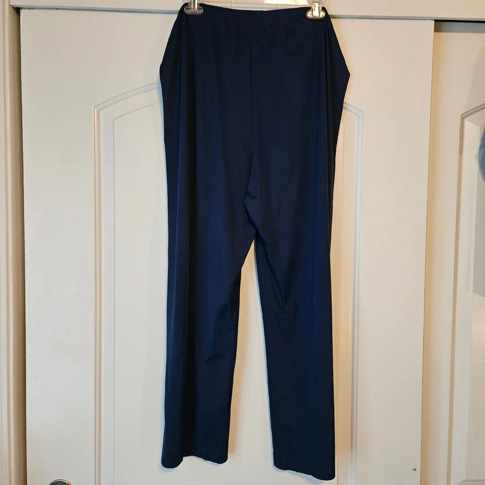 Vintage Vassarette Pajama Set Size XL Blue Short Sleeve Pants USA Embroidered - Picture 7 of 9